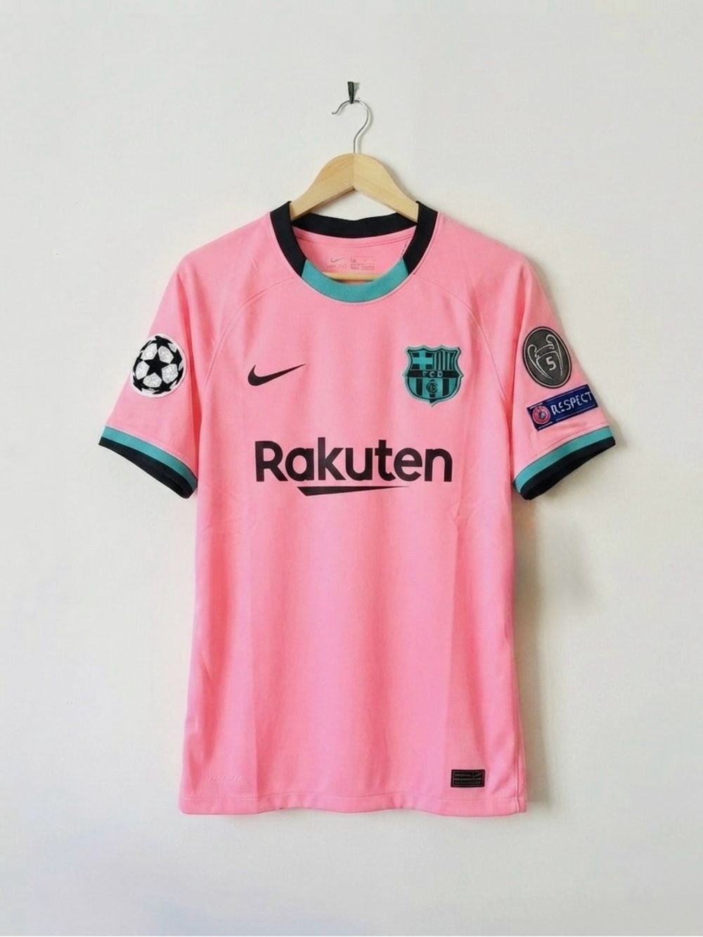 Barcelona 20/21 Third Pink  Jersey Soccer Fan Version Size Medium
